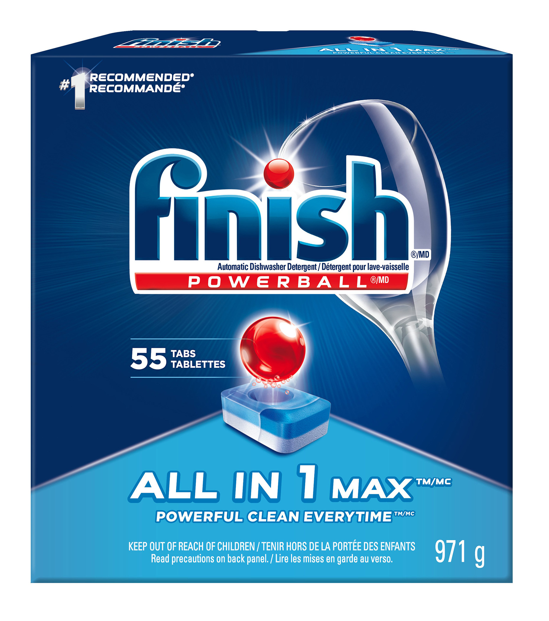 FINISH® Powerball® All In 1 Max Tabs - Fresh Scent (Canada)